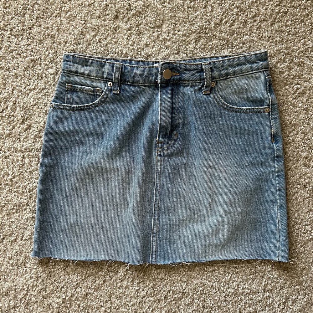 Abound Light Blue Denim Mini Skirt
